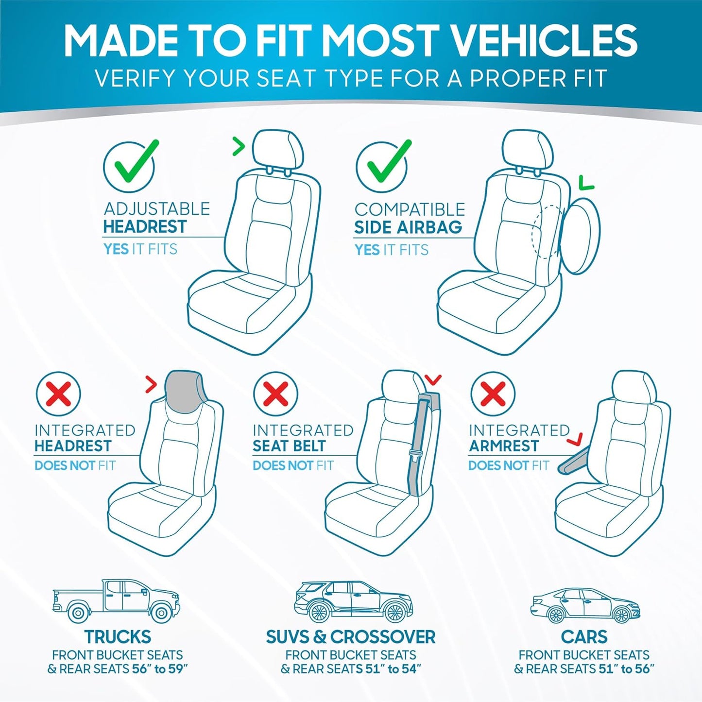 Upgrade Your Vehicle with  Solid Black Full Set Polypro Car Seat Covers – Easy Install for Front & Rear Split Bench Seats, Perfect for Cars, Trucks, SUVs, and Vans!