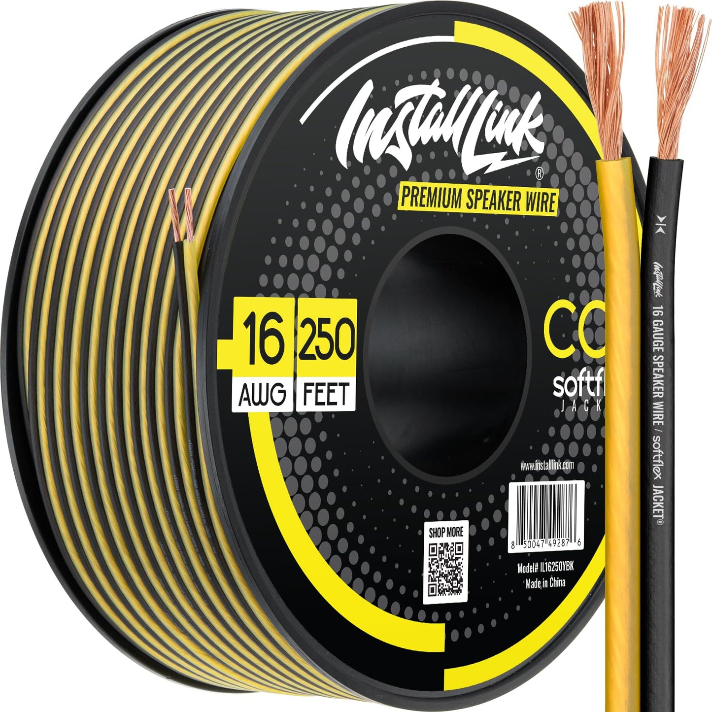 🧵 16 AWG Speaker Wire Roll – 100ft Copper Cable for Car or Home Audio, Crisp Sound Quality 🎚🎶