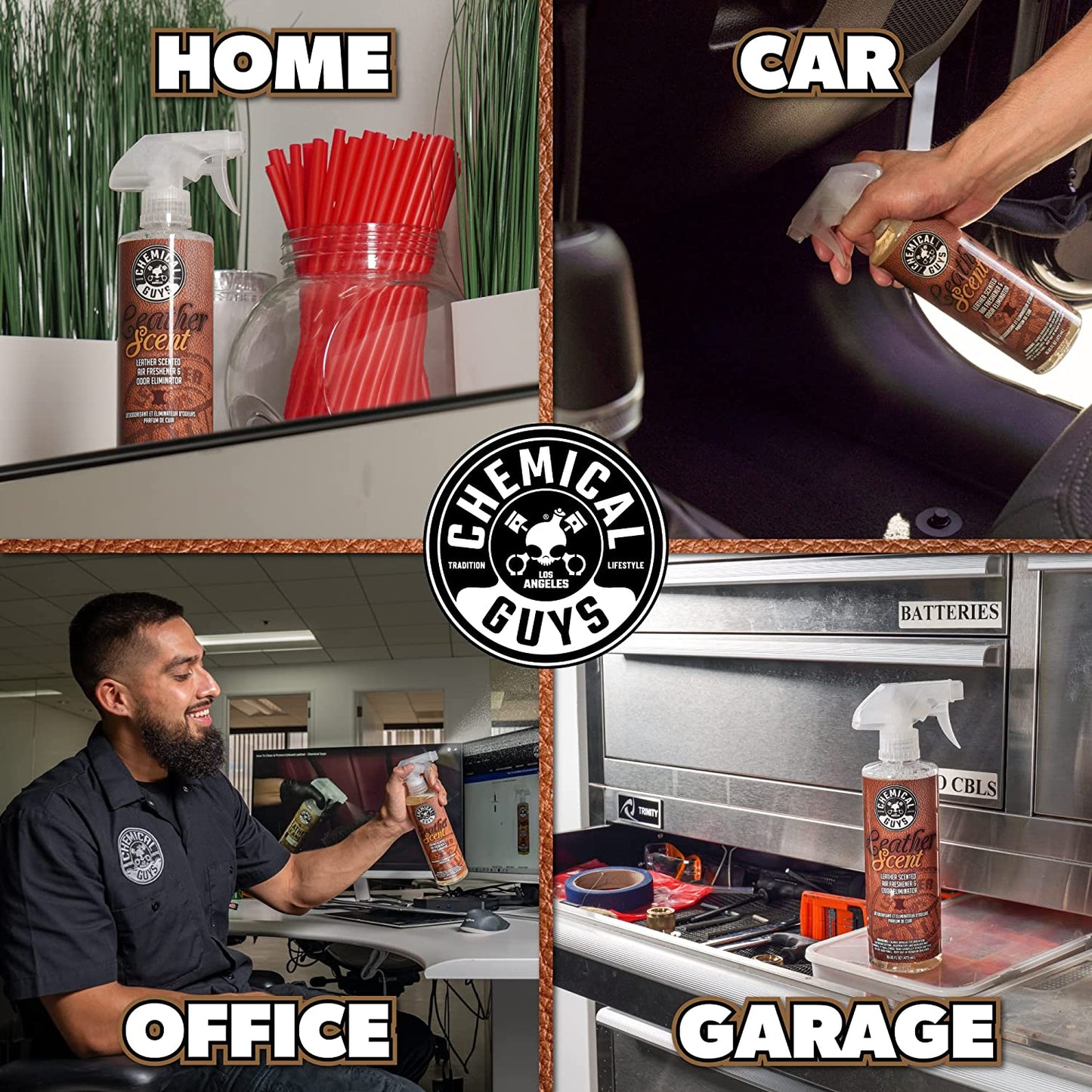 🪶 Leather Scent Air Freshener Spray – Rich Aroma & Odor Eliminator