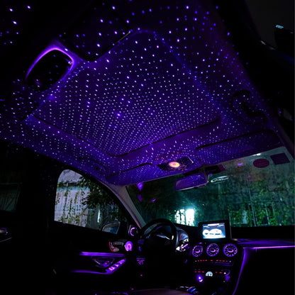 USB Car Roof Light – Sound Activated LED Star Projector 🌌💡