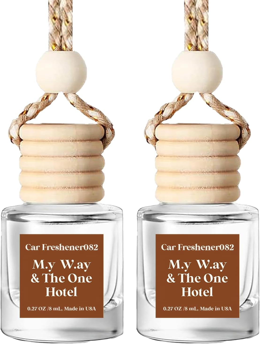 C Classy Car Air Freshener Hanging 2 Pack, Mahogany Teakwood Essential Oil Diffuser for C Ar, Cute Air Fresheners, Long-Lasting Fragrance, Car Air Fresheners for Women & Men Gift, Made in USA