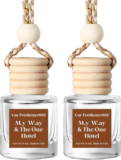 C Classy Car Air Freshener Hanging 2 Pack, Mahogany Teakwood Essential Oil Diffuser for C Ar, Cute Air Fresheners, Long-Lasting Fragrance, Car Air Fresheners for Women & Men Gift, Made in USA