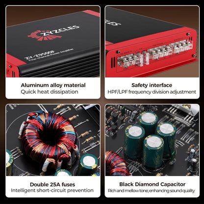 💪 2026 4-Channel Car Amplifier – 6800W Max Power Beast, Class AB Audio Performance 🔥🔊