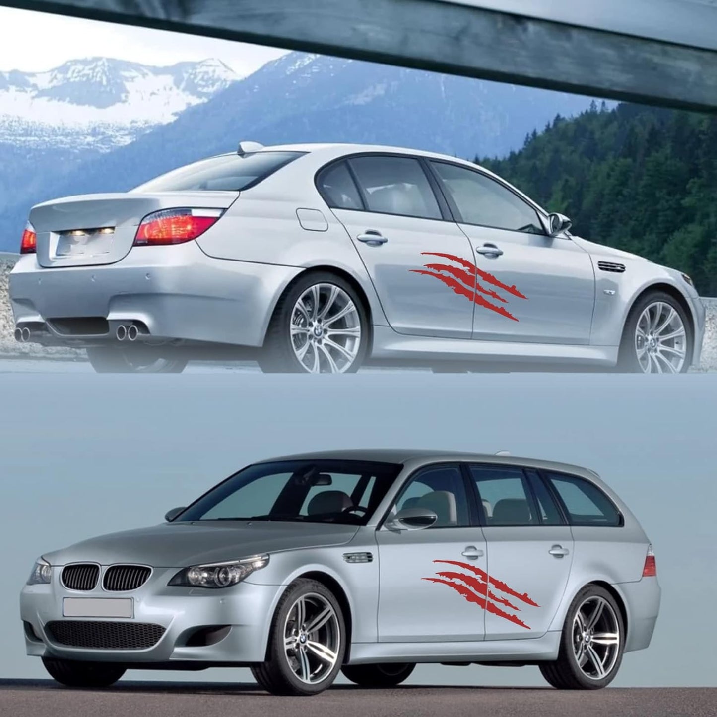 Transform Your Ride with 2PCS Red Claw Mark Decals – Perfect for Cars, SUVs, Trucks, & Motorcycles!