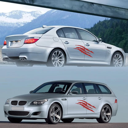 Transform Your Ride with 2PCS Red Claw Mark Decals – Perfect for Cars, SUVs, Trucks, & Motorcycles!