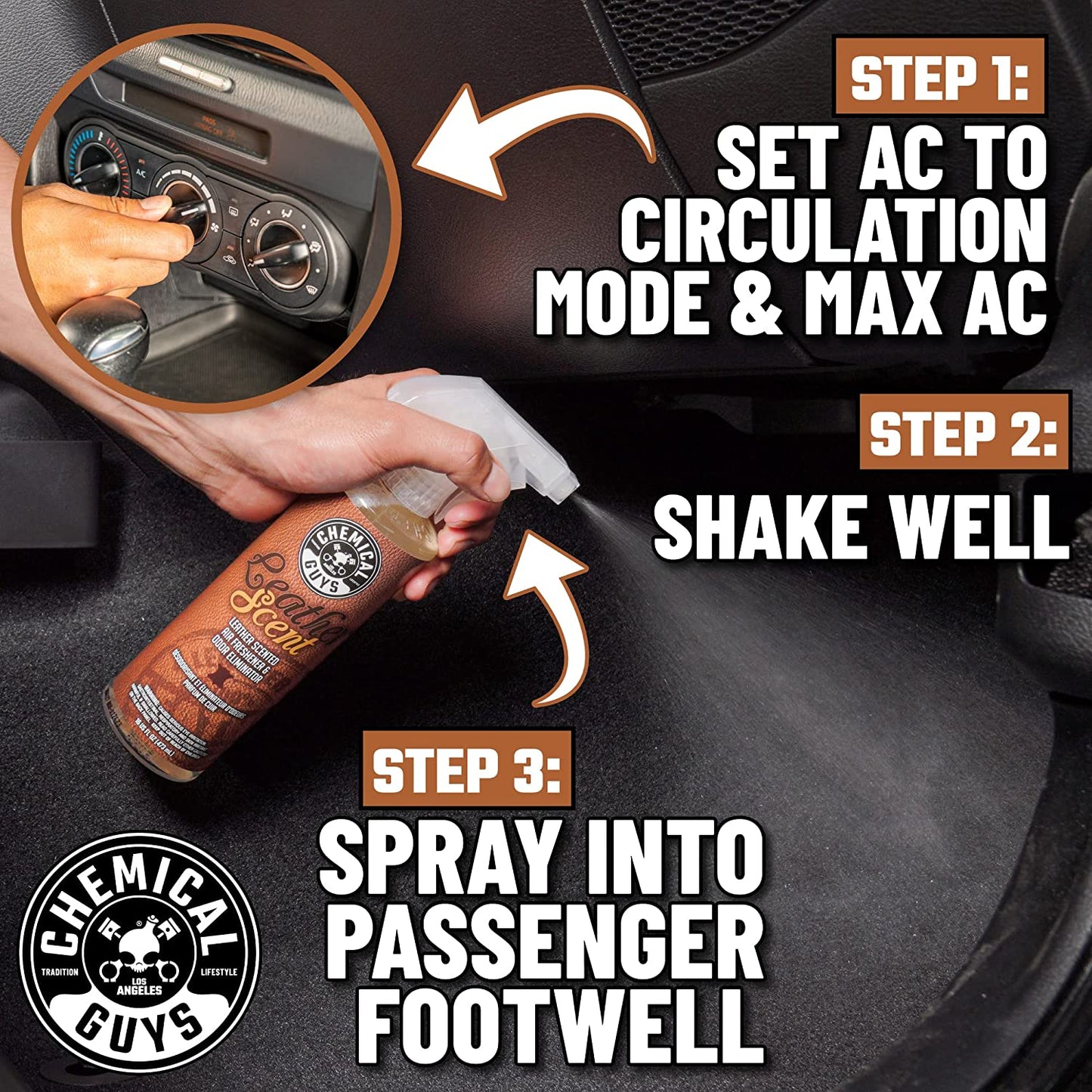 🪶 Leather Scent Air Freshener Spray – Rich Aroma & Odor Eliminator