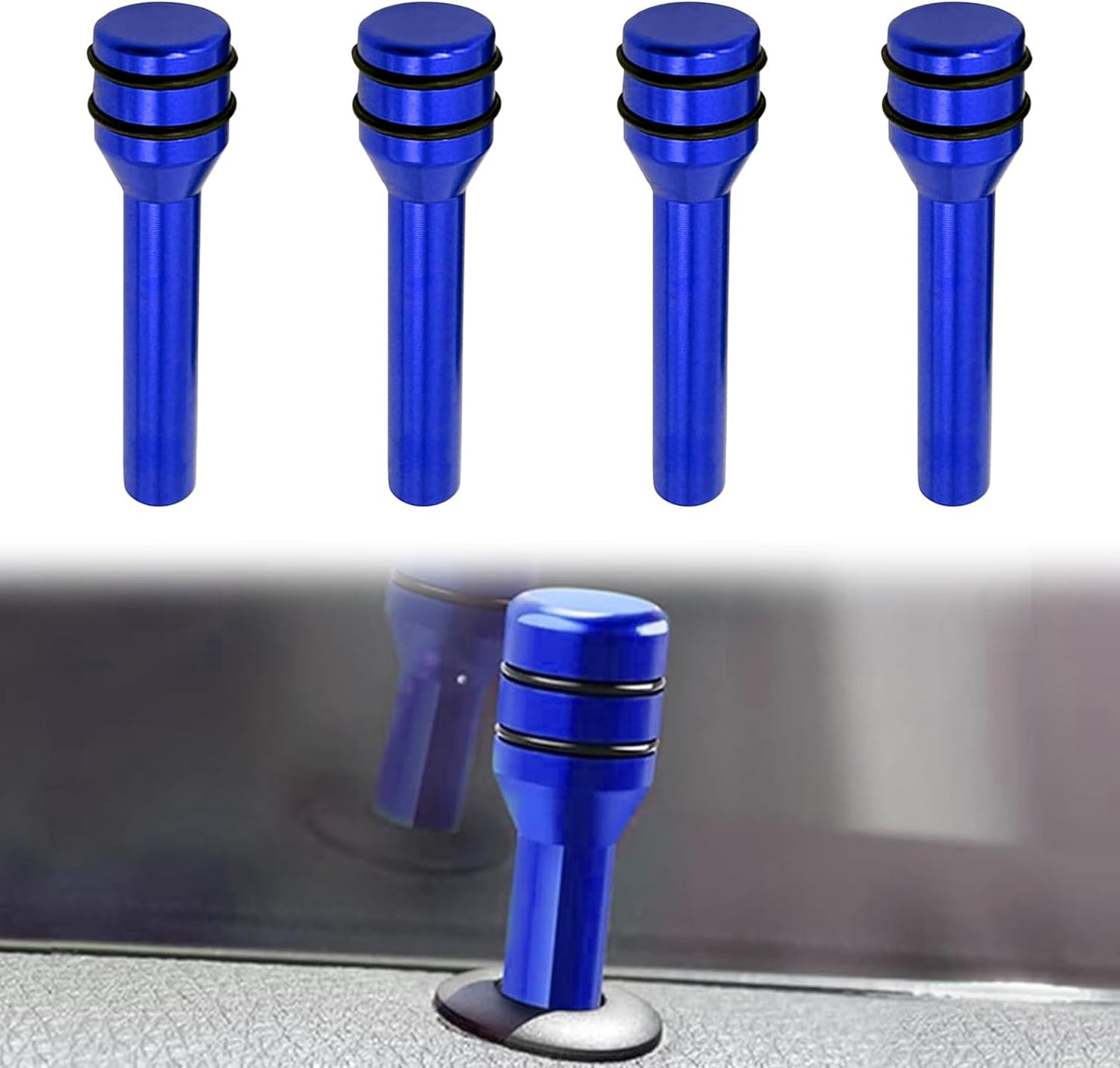 4 PCS Aluminum Car Door Lock Pins – Universal Decorative Upgrade 🔩✨