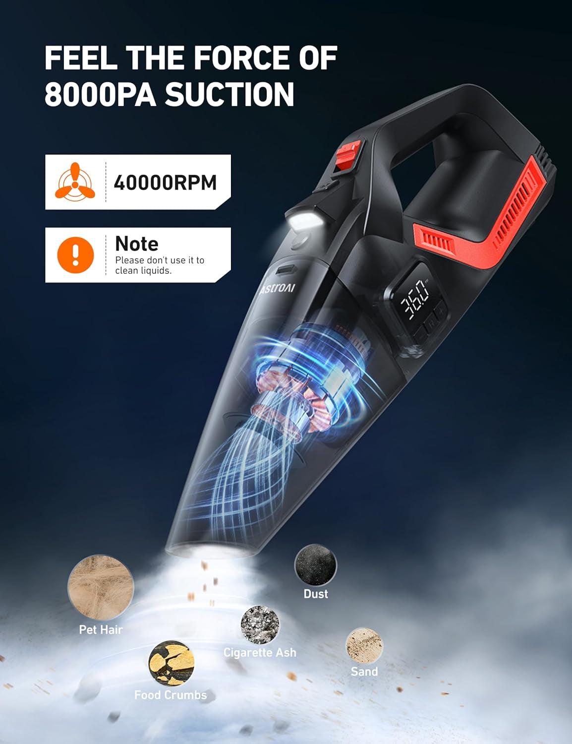 🌀 4-in-1 Car Vacuum & Tire Inflator – 150 PSI Air Compressor, LED Light, Digital Display, Portable Detailing Beast 🚗⚡