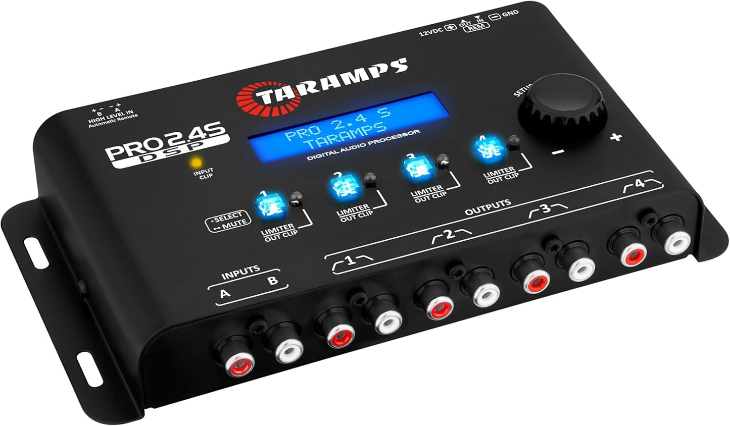 🎚 Pro 2.45 DSP Digital Sound Processor – Studio-Level EQ Tuning for 2 & 4 Channel Amps 🎧⚙️