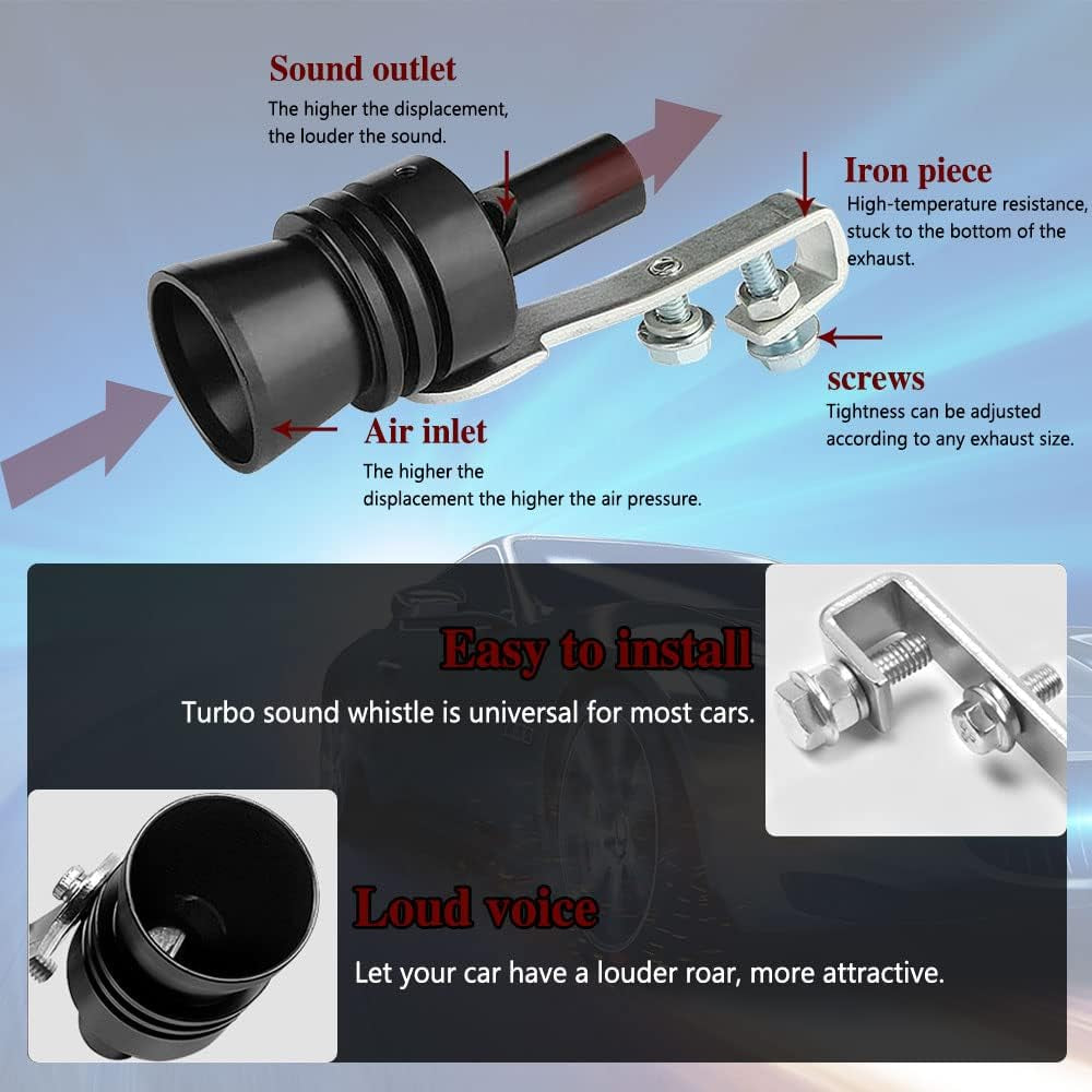 Universal Turbo Whistle – Aluminum Exhaust Sound Simulator 🌀🚗