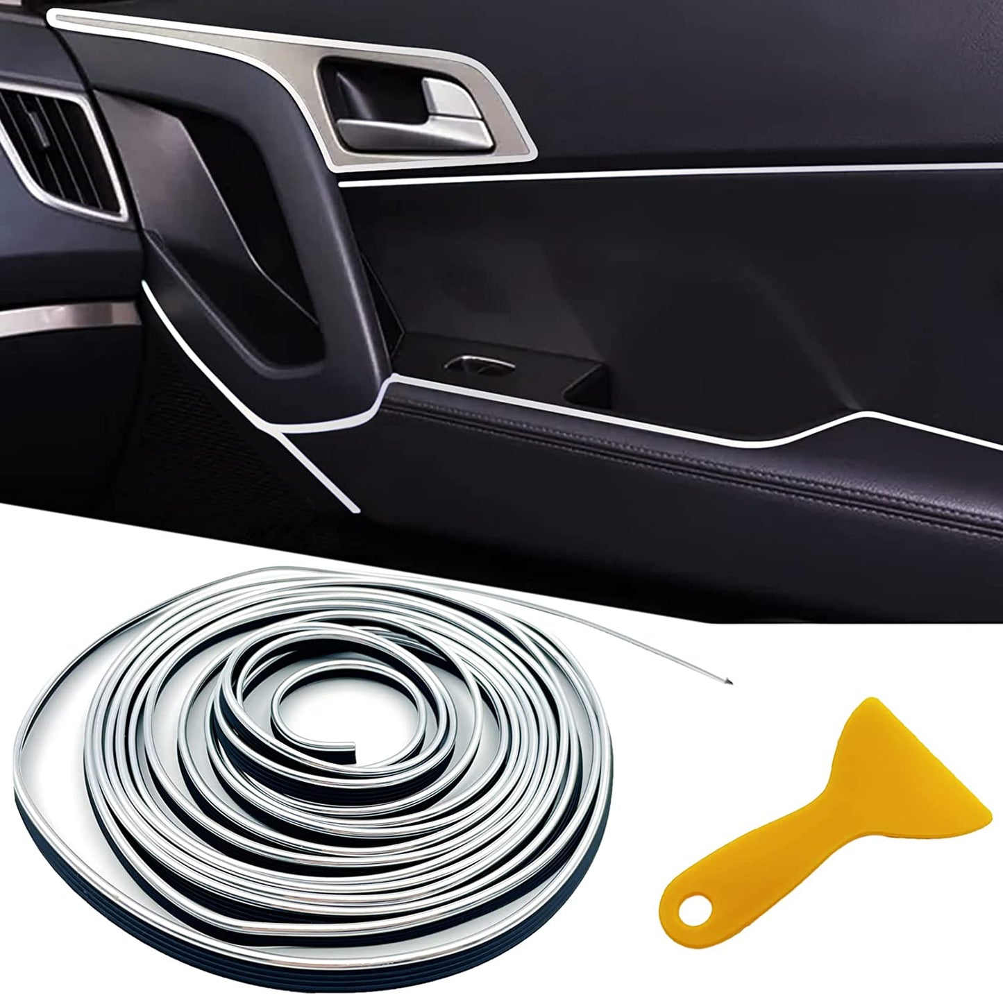 33 Ft Car Interior Trim Strip – Dashboard Edge Decor 💜🚘