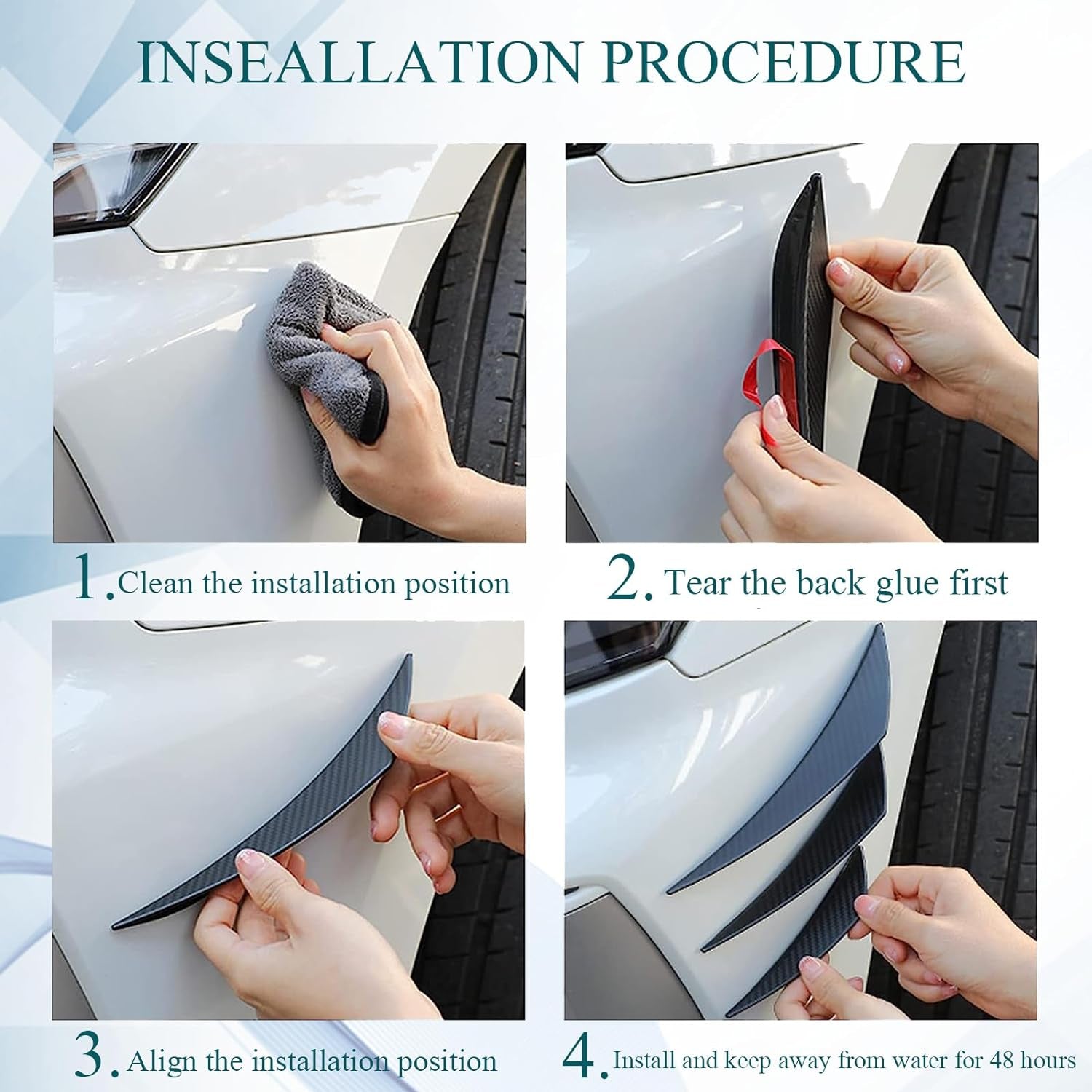 6PCS Universal Car Bumper Canards – Front Lip Splitter Kit 🏎️💨