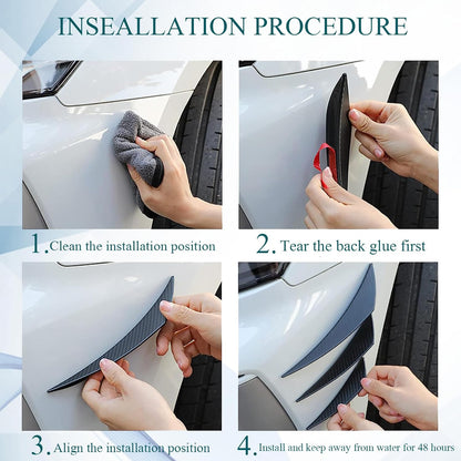 6PCS Universal Car Bumper Canards – Front Lip Splitter Kit 🏎️💨