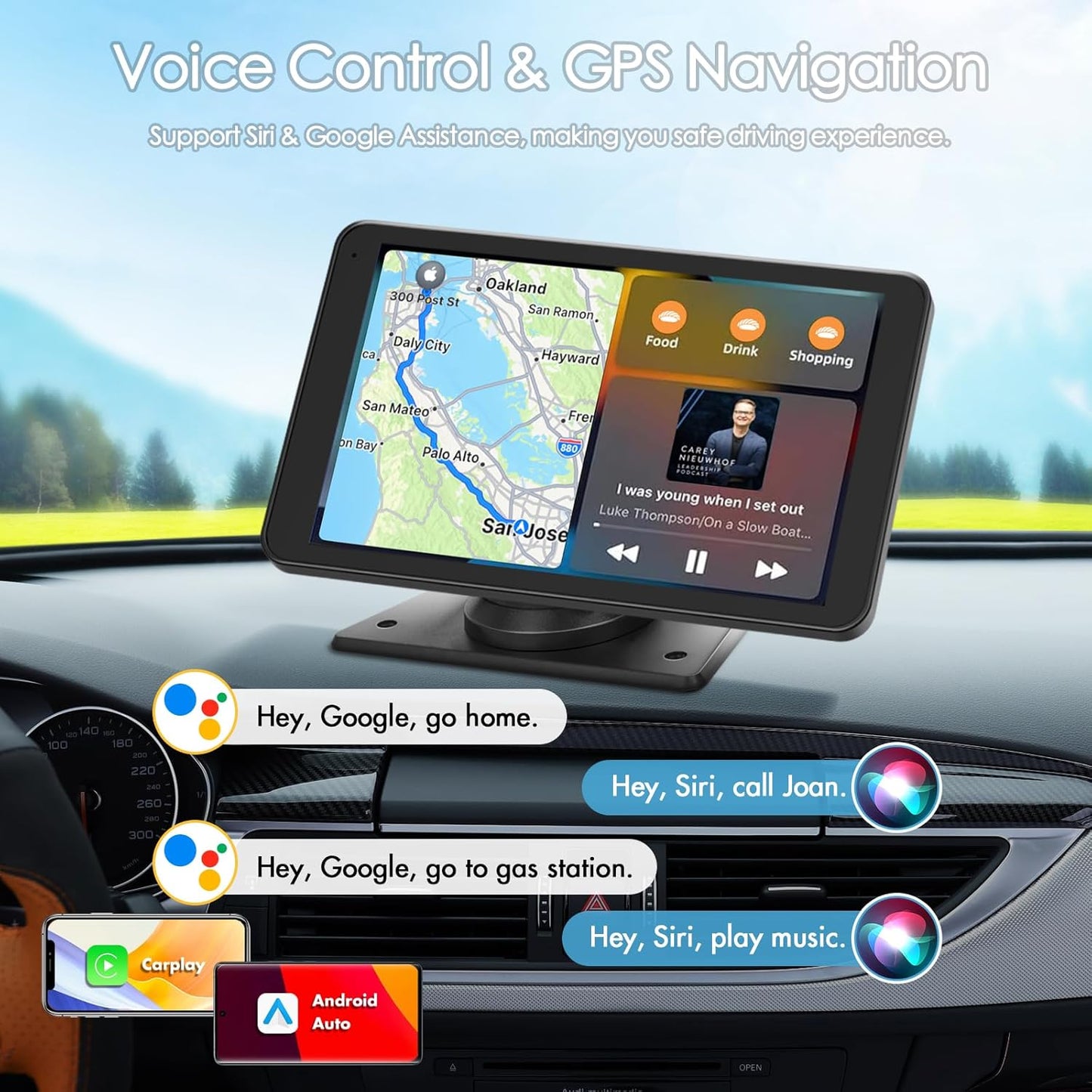 7” Wireless CarPlay Touchscreen Stereo – Mirror Link, Bluetooth, Backup Camera 🖥️🎶