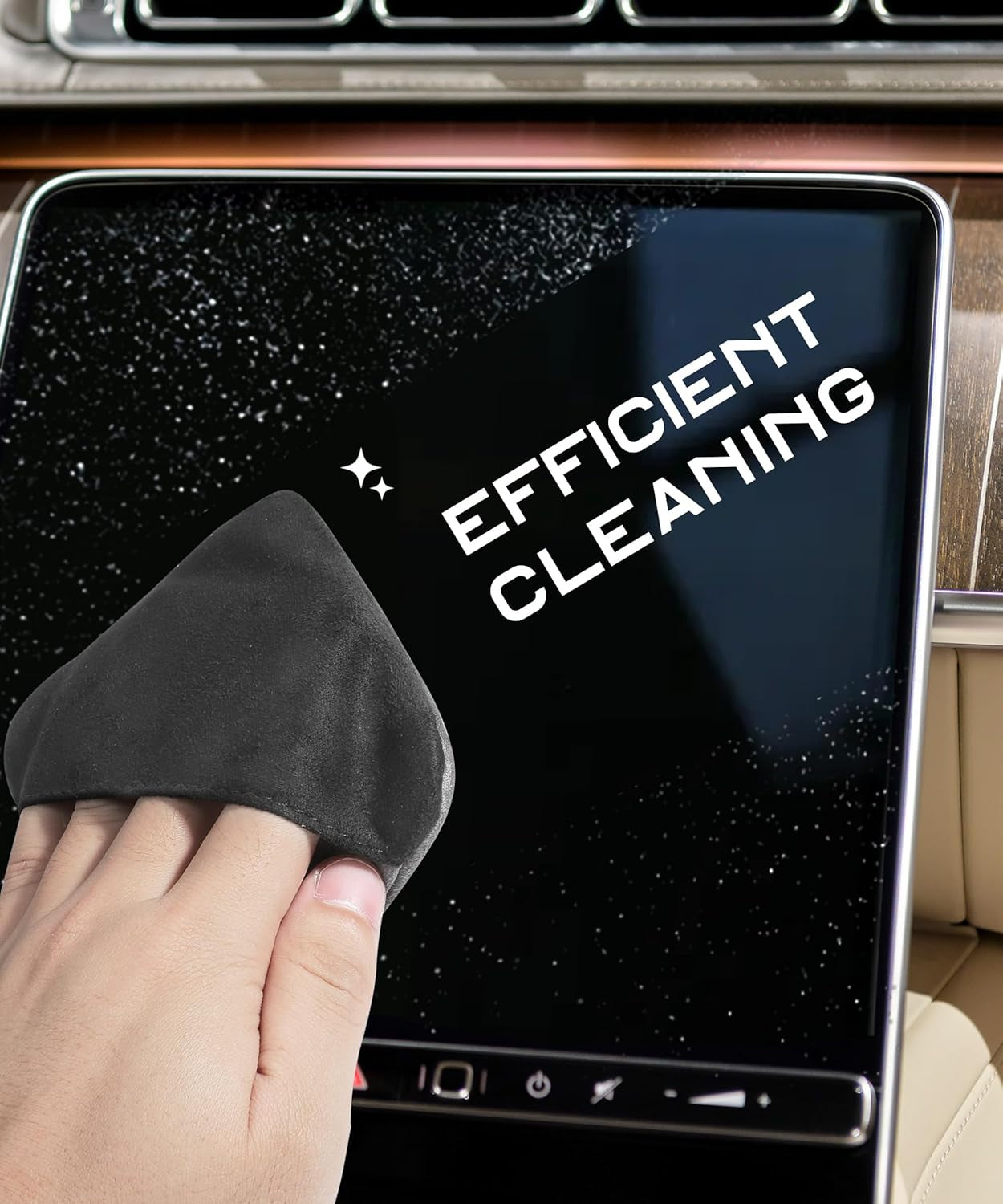 Ultimate Car Screen Cleaner Kit - Touchscreen Wipes & Foldable Microfiber Cloth for Dashboard and LCD Displays