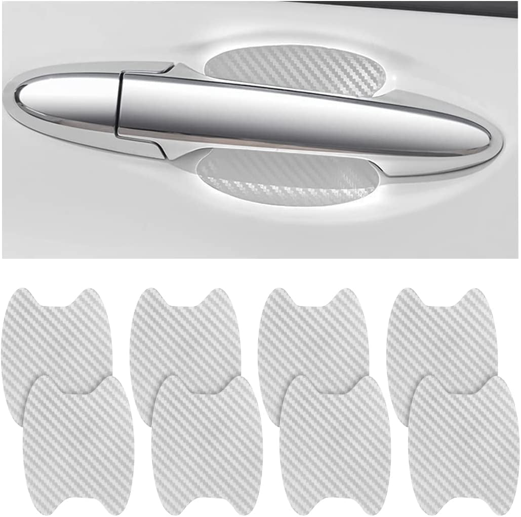 4PCS Carbon Fiber Car Door Handle Protector – Anti-Scratch Film 🏁✨