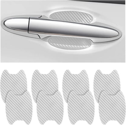 4PCS Carbon Fiber Car Door Handle Protector – Anti-Scratch Film 🏁✨