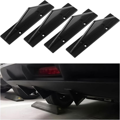 Upgrade Your Ride: 4-Piece Car Lower Bumper Lip Diffuser & Spoiler Fin Protector Kit - Universal Fit for Cars, SUVs, and Trucks