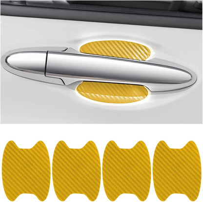4PCS Carbon Fiber Car Door Handle Protector – Anti-Scratch Film 🏁✨