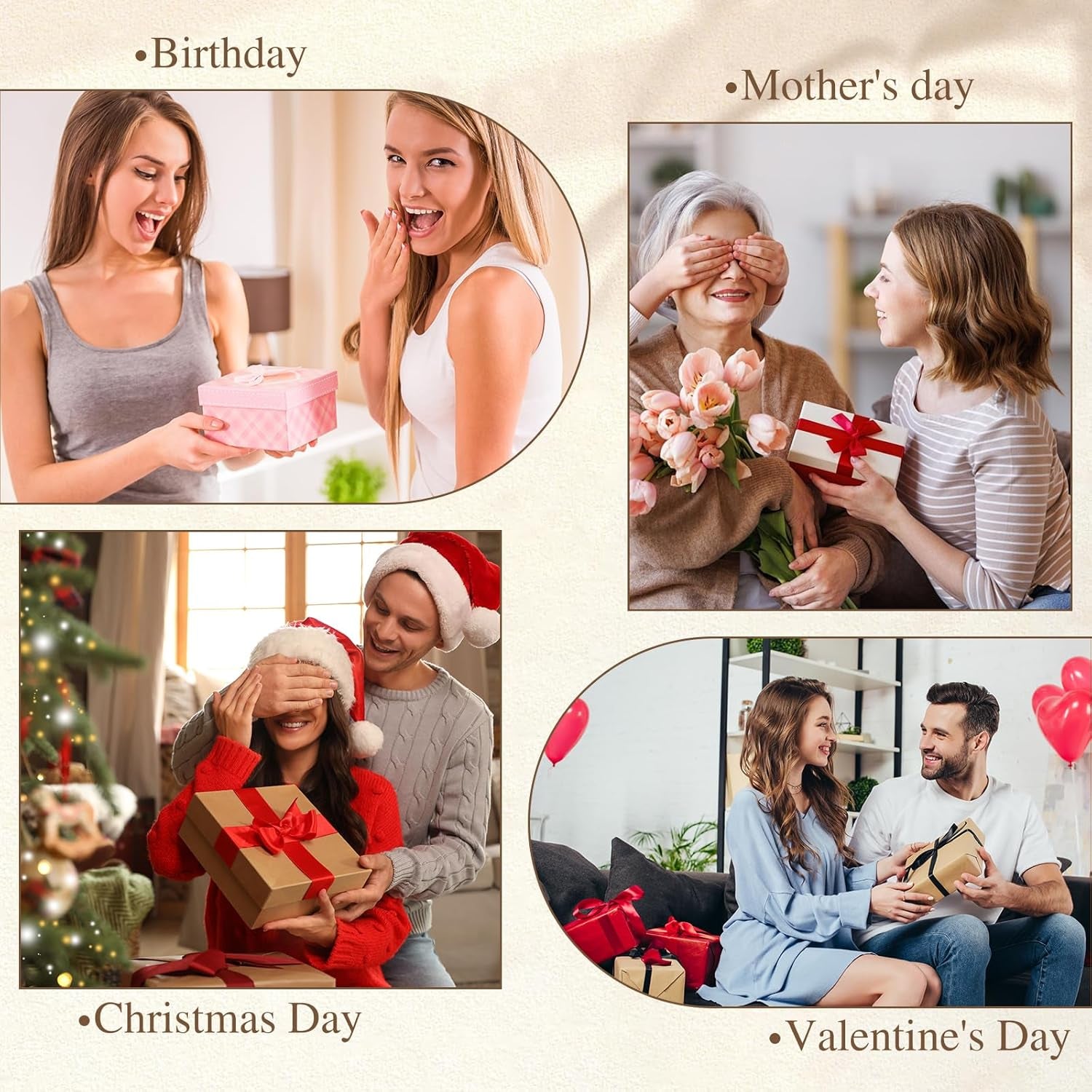 6-Pack Car Air Freshener Diffuser for Women - Cute Essential Oil Hanging Scents for a Fresh Car Interior (Light Fragrance)