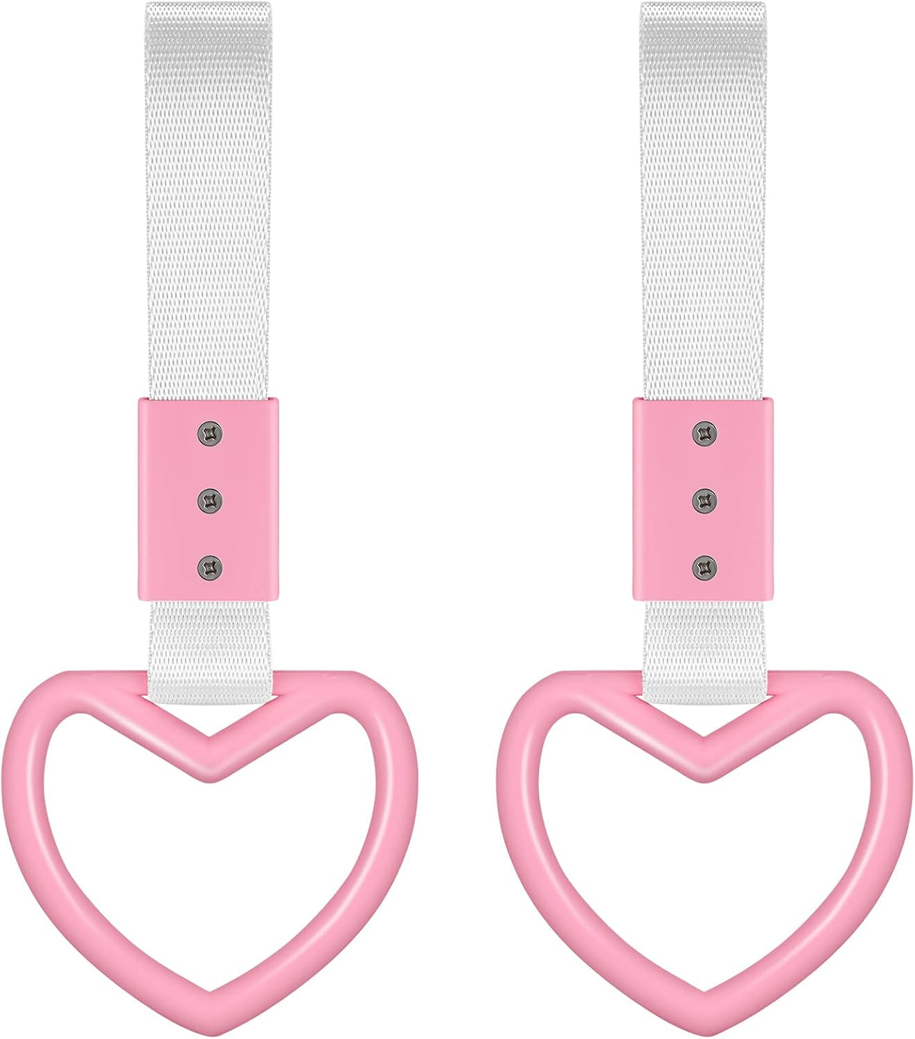 2PCS Heart Handle Straps – Rear Bumper Drift Rings 💔🚙