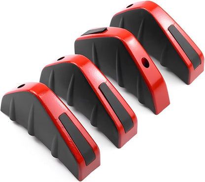 Upgrade Your Ride: 4-Piece Car Lower Bumper Lip Diffuser & Spoiler Fin Protector Kit - Universal Fit for Cars, SUVs, and Trucks