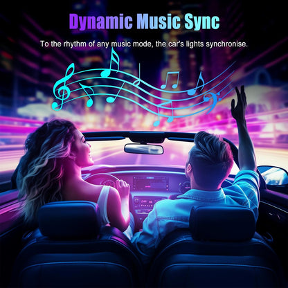 🚗 RGB Interior Car LED Kit – APP Controlled Ambient Lighting with Music Mode for Cars, Trucks & SUVs 💫🎧