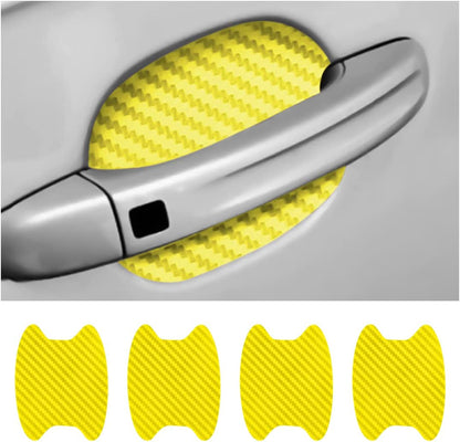 4PCS Carbon Fiber Car Door Handle Protector – Anti-Scratch Film 🏁✨