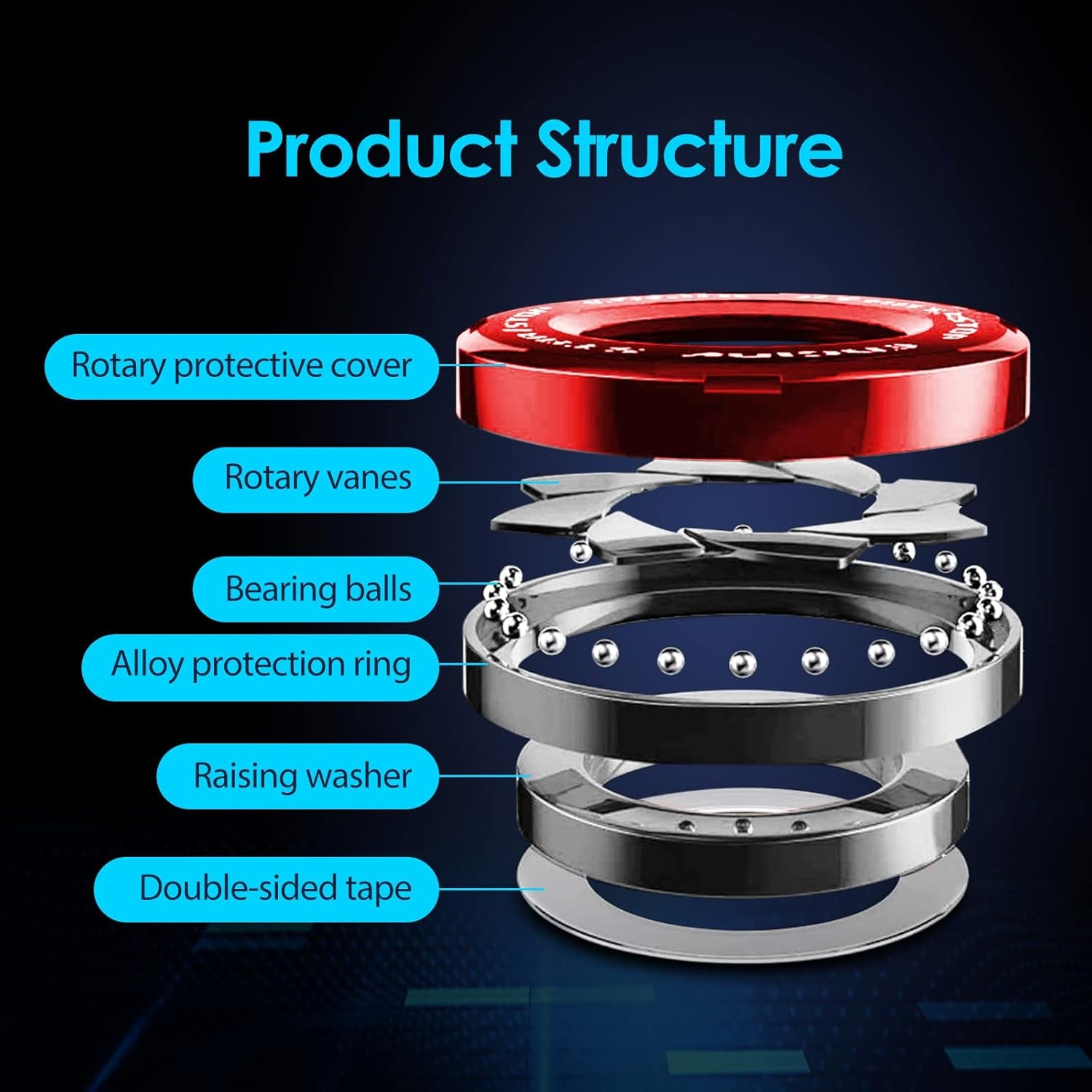 American Flag Engine Start Button Cover – Metal Ignition Protector 🚘