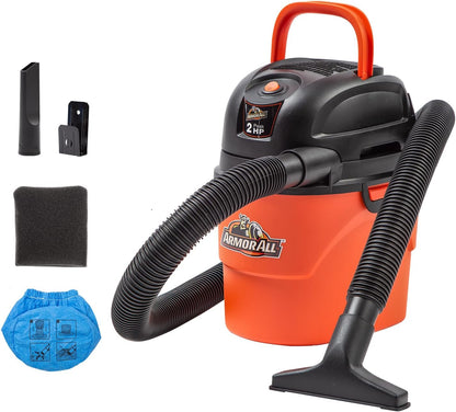 ® AA155 1.5-Gallon 2 Peak HP Portable Wet/Dry Vacuum, Orange