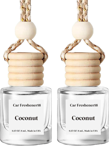 C Classy Car Air Freshener Hanging 2 Pack, Mahogany Teakwood Essential Oil Diffuser for C Ar, Cute Air Fresheners, Long-Lasting Fragrance, Car Air Fresheners for Women & Men Gift, Made in USA