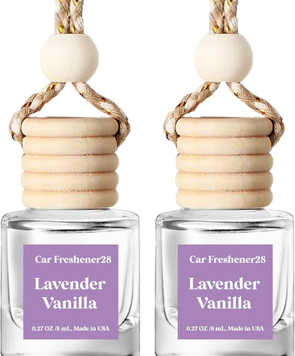 C Classy Car Air Freshener Hanging 2 Pack, Mahogany Teakwood Essential Oil Diffuser for C Ar, Cute Air Fresheners, Long-Lasting Fragrance, Car Air Fresheners for Women & Men Gift, Made in USA