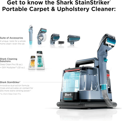 Stainstriker Portable Carpet & Upholstery Cleaner – Full Car Interior Kit
