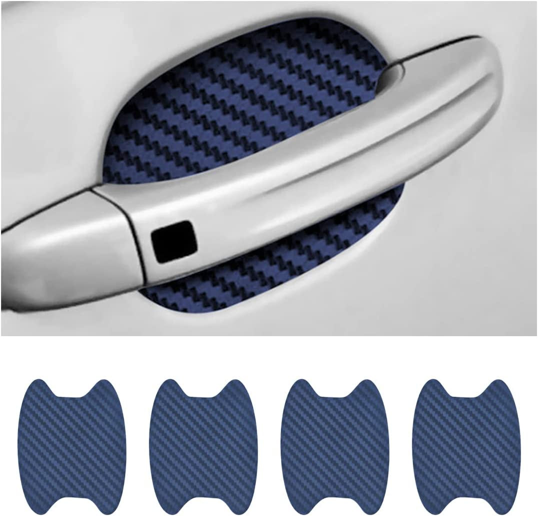 4PCS Carbon Fiber Car Door Handle Protector – Anti-Scratch Film 🏁✨