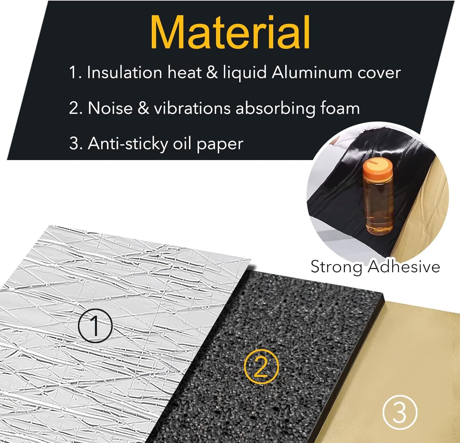 Car Sound Deadening Mat – 197mil 8.7sqft Audio Foam for Bass & Heat Insulation 🔇🚙