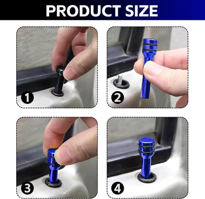 4 PCS Aluminum Car Door Lock Pins – Universal Decorative Upgrade 🔩✨