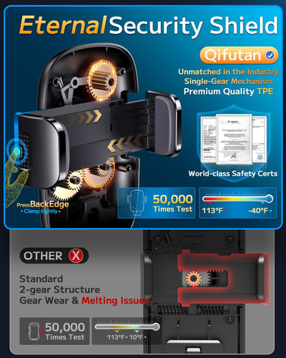 Universal  Car Phone Holder - Hands-Free Mount for Windshield, Dashboard & Air Vent - Fits All Smartphones & Cameras