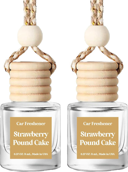 C Classy Car Air Freshener Hanging 2 Pack, Mahogany Teakwood Essential Oil Diffuser for C Ar, Cute Air Fresheners, Long-Lasting Fragrance, Car Air Fresheners for Women & Men Gift, Made in USA