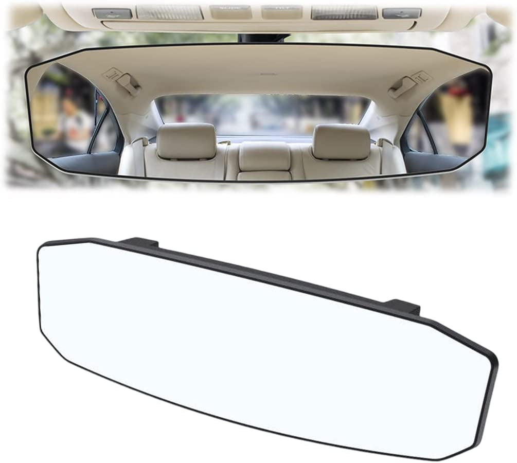 Panoramic Rearview Mirror – Wide Angle 12" Clip-On HD View 🪞🚙