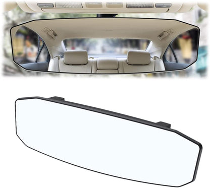 Panoramic Rearview Mirror – Wide Angle 12" Clip-On HD View 🪞🚙