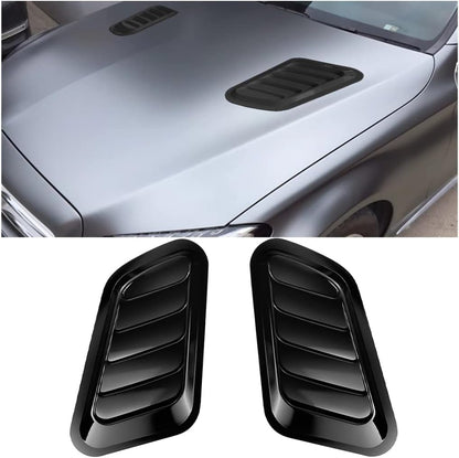2PCS Car Hood Air Vents – Universal Bonnet Intake Trim Scoop Cover 🌀🚗