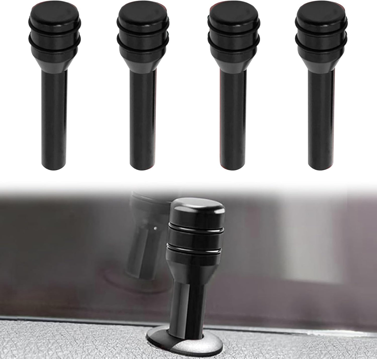 4 PCS Aluminum Car Door Lock Pins – Universal Decorative Upgrade 🔩✨