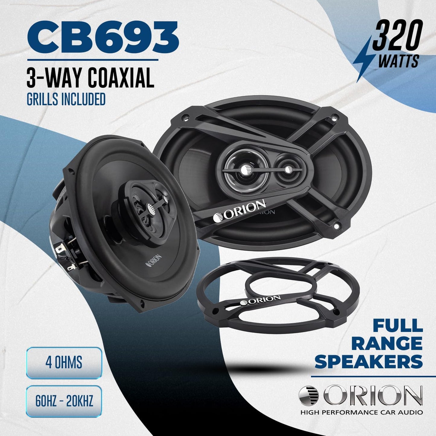 🔊 Cobalt Series CB65C 6.5” 2-Way Audio System – 280W RMS, Silk Dome Tweeters, Full-Range Clarity 🎵🔥