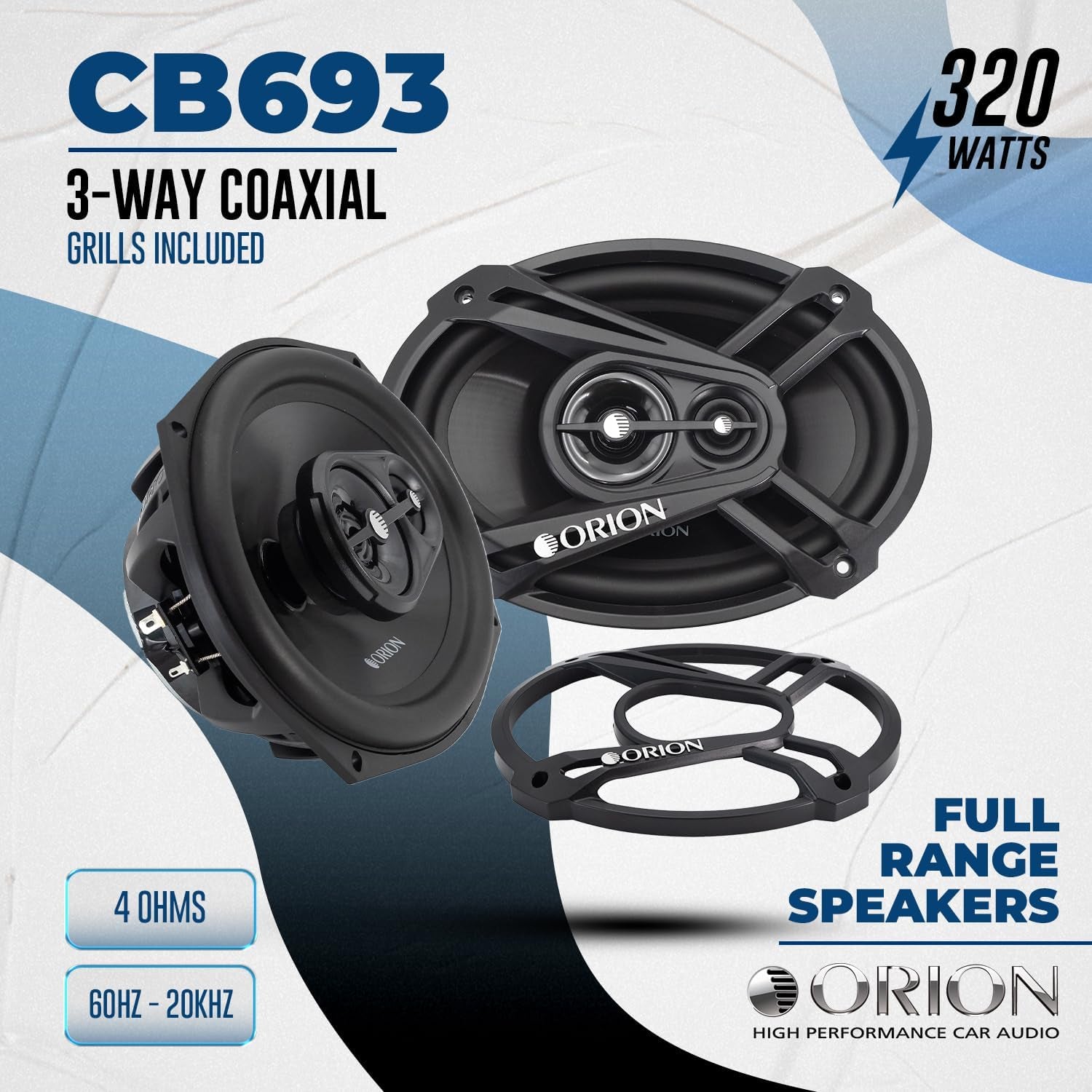 🔊 Cobalt Series CB65C 6.5” 2-Way Audio System – 280W RMS, Silk Dome Tweeters, Full-Range Clarity 🎵🔥