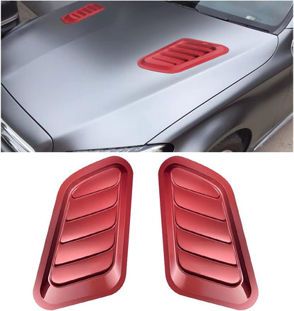 2PCS Car Hood Air Vents – Universal Bonnet Intake Trim Scoop Cover 🌀🚗