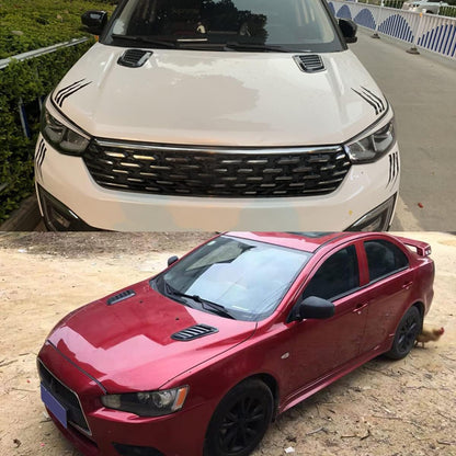 2PCS Car Hood Air Vents – Universal Bonnet Intake Trim Scoop Cover 🌀🚗