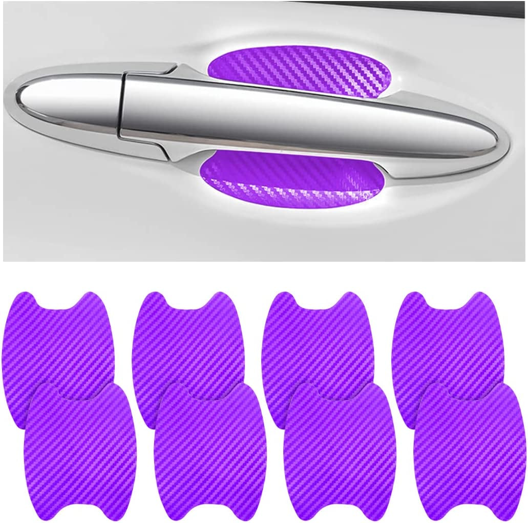 4PCS Carbon Fiber Car Door Handle Protector – Anti-Scratch Film 🏁✨