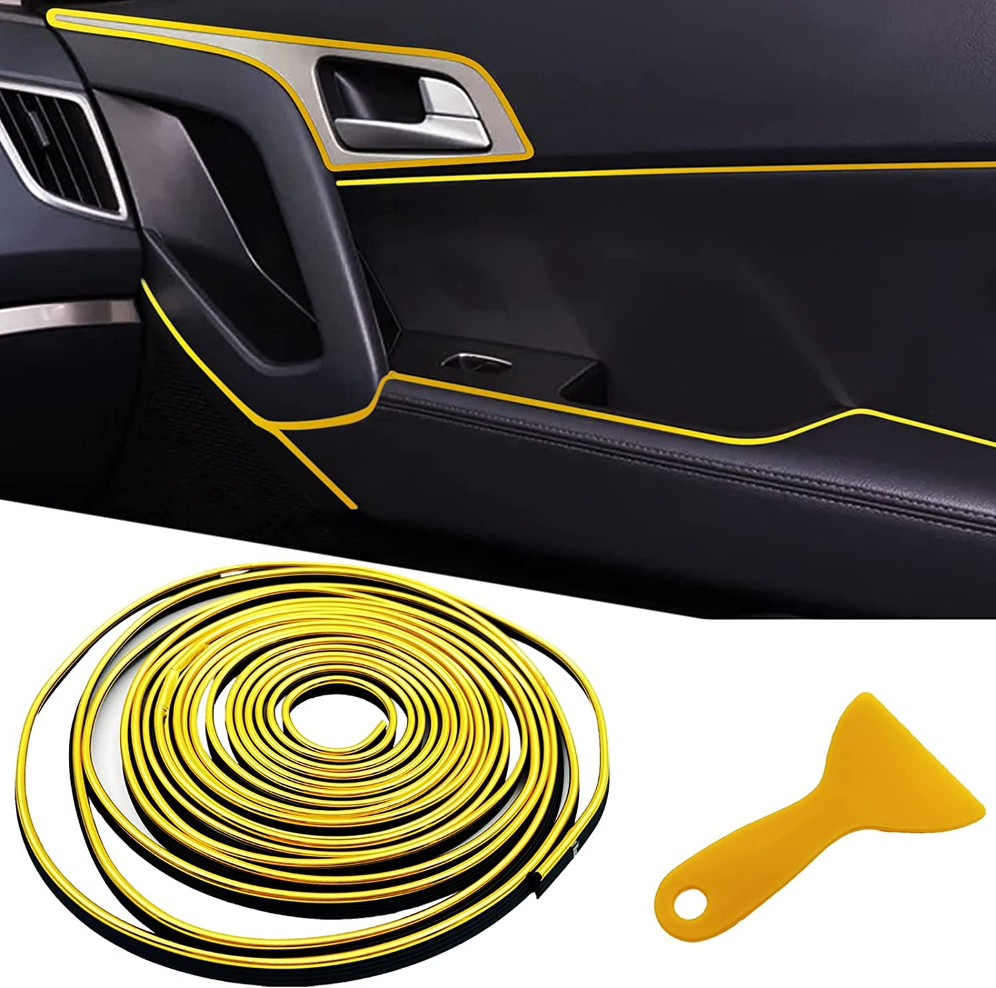 33 Ft Car Interior Trim Strip – Dashboard Edge Decor 💜🚘