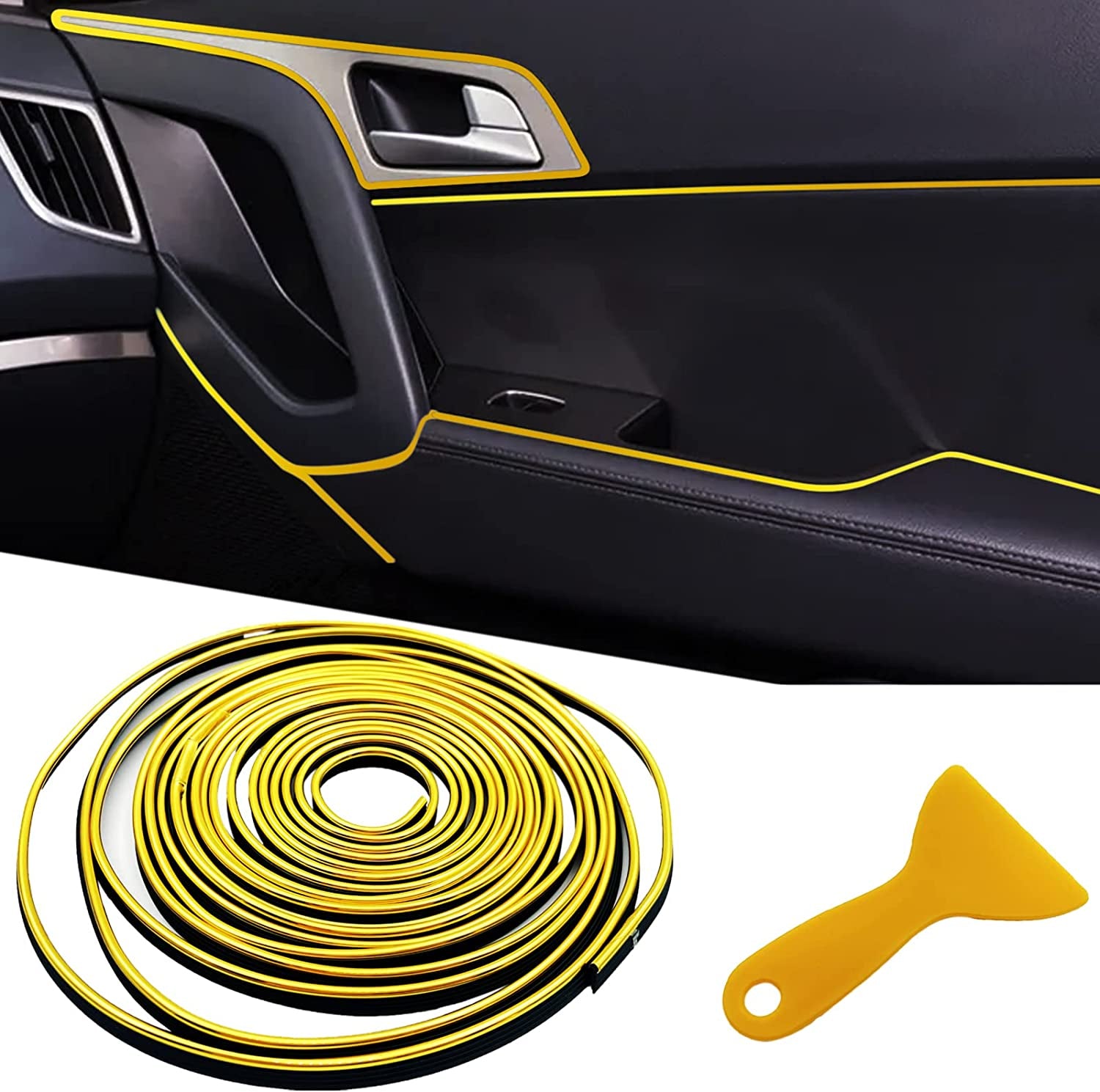 33 Ft Car Interior Trim Strip – Dashboard Edge Decor 💜🚘