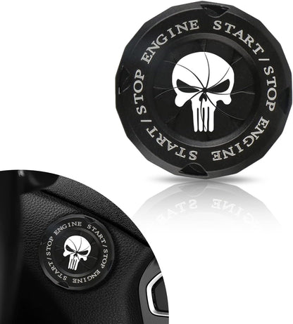 American Flag Engine Start Button Cover – Metal Ignition Protector 🚘